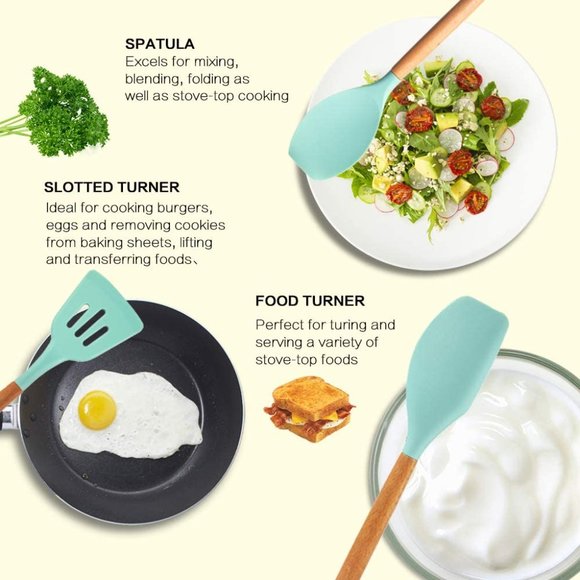 Silicone Cooking Kitchen Utensils Set 17 Pcs - Picture 2 of 7